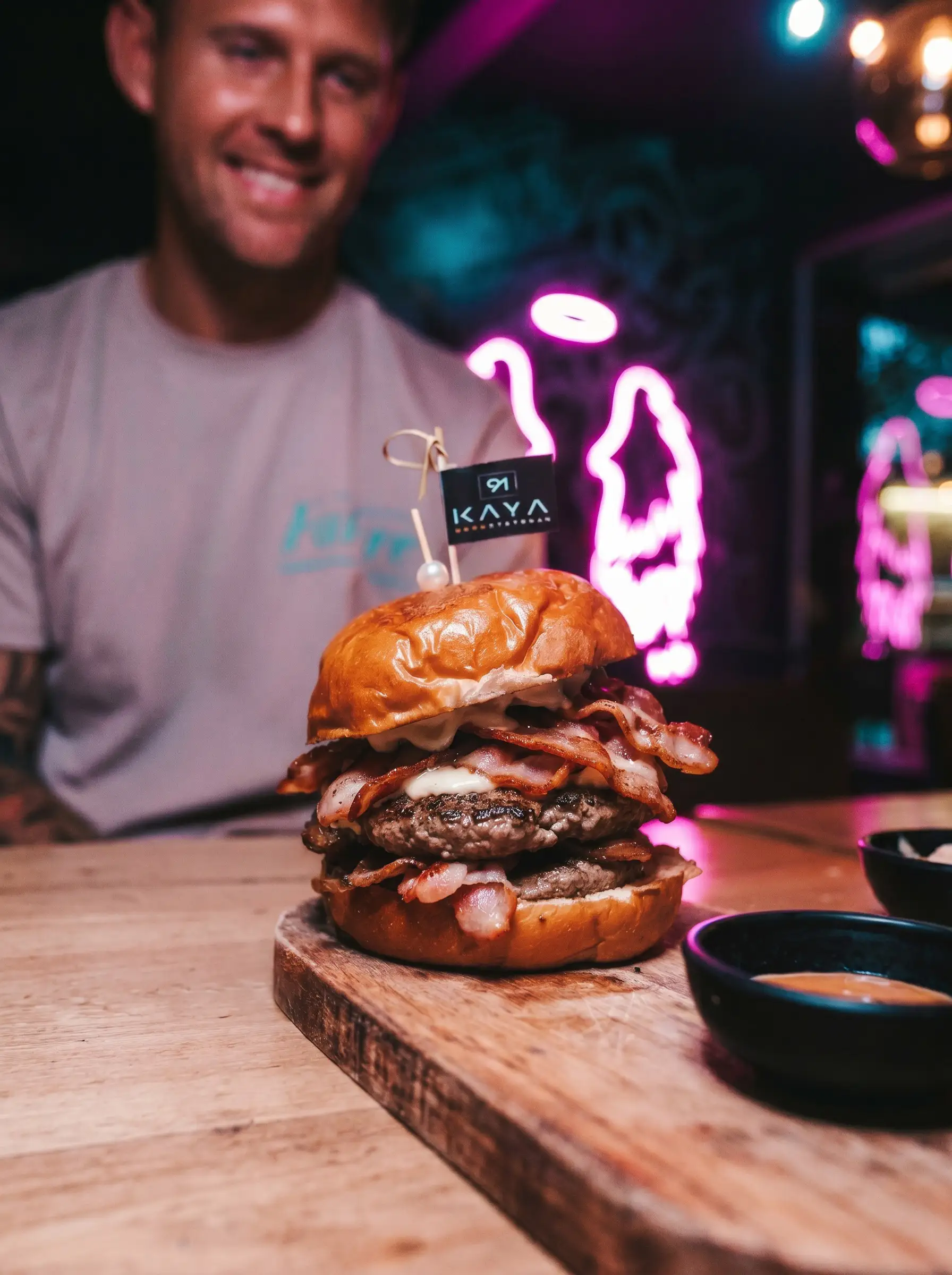 Double Bacon Jungle Burger